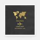 Search for map of the world napkins Boarding pass