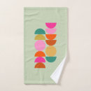 Search for modern geometric bath towels Green