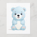 Recherche de ours bleu cartes postales Pour enfants