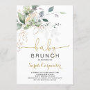 Search for greenery brunch baby shower invitations Elegant