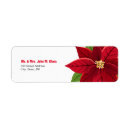 Recherche de poinsettias return address labels Vacances