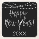 Search for happy new year coasters Black