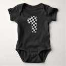 Search for race car baby clothes Chequered flag