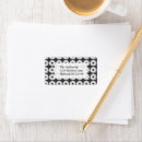 Search for white flower return address labels Vintage
