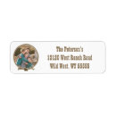 Search for rope return address labels Cowboy