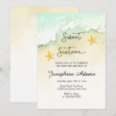 Recherche de ocean sweet 16 invitations Aquarelle