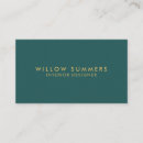 Search for teal business cards Minimalist