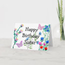 Search for butterfly for sister birthday cards Flowers