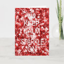 Search for keep calm and christmas cards Red