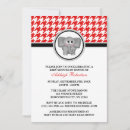 Search for stylish white elephant invitations Red