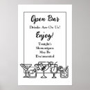 Search for funny open bar signs Black and white