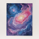 Search for galaxy puzzles Watercolor