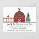 Search for farm christmas invitations Rustic