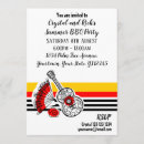 Search for red guitar invitations Retro