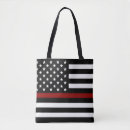 Search for american flag tote bags Thin red line