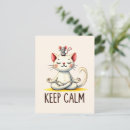 Recherche de pose yoga cartes postales Méditation