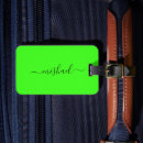 Search for neon luggage tags Green