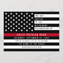 Search for fireman retirement invitations Elegant