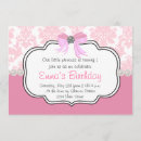 Search for diamonds and pearls invitations Pink