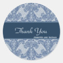 Search for damask thank you stickers Blue