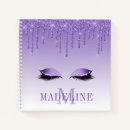 Search for lashes notebooks Dripping glitter