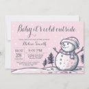 Search for snowman invitations Baby its cold outside