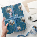 Recherche de navy floral wrapping paper Élégant