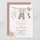 Search for brown baby boy shower invitations Boho