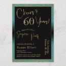 Search for cheers to 60 years birthday invitations Gold glitter