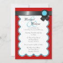 Search for teal and red wedding invitations Bold