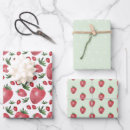 Search for strawberries wrapping paper Boho
