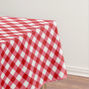 Search for red checkered tablecloths Tartan
