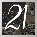 Search for 21st birthday posters Black gold