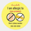 Search for allergic to peanuts stickers Allergy