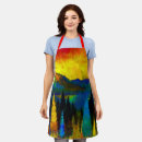 Search for mountain sunset aprons Blue