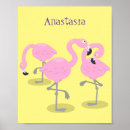 Search for cartoon flamingo posters Illustration