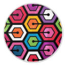 Recherche de hexagone boutons et poignées de porte Bleu