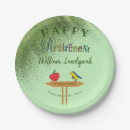 Search for green and gold paper plates Typography