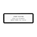 Search for black and blue return address labels Classic