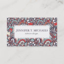 Recherche de paisley floral cartes visite Résumé