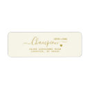 Search for ivory gold return address labels Minimalist
