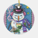 Search for snowman ornaments Colourful