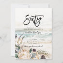 Search for beach 60th birthday invitations Summer