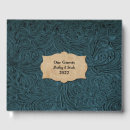 Search for leather guest books Blue