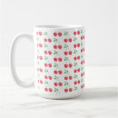 Recherche de cerises rouges tasses Motif