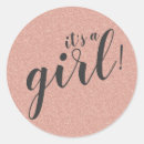 Search for faux gold glitter stickers Girl baby shower