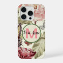 Search for flowers and butterflies iphone cases Green