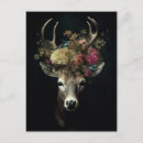 Recherche de cerf cartes postales Boho