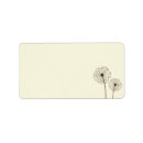 Search for dandelion return address labels Elegant