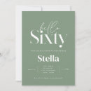 Search for green 60th birthday invitations Elegant